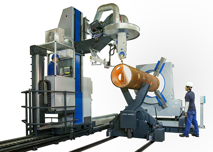 pipe flame cutting machine for pipe profiling