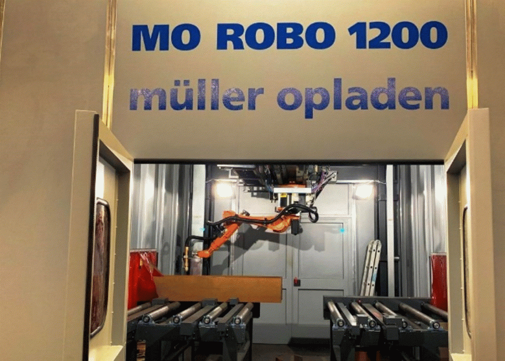 robotic machine for steel beams coping